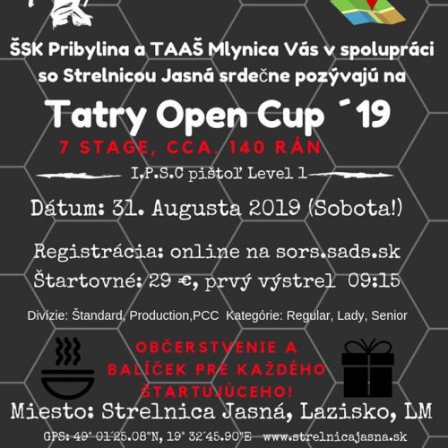 Tatry Open Cup Aug 2019